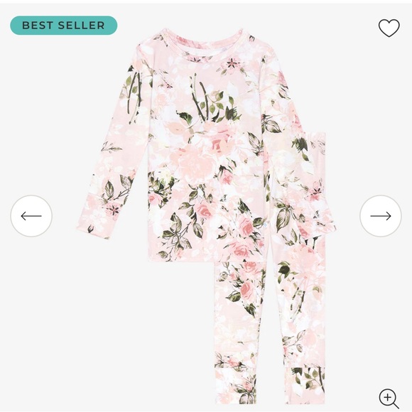 Posh Peanut Other - Posh Peanut Vintage Pink Rose Toddler Girl Pajama Set 18-24 months